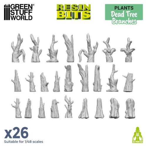 Green Stuff World: 3D Printed Set - Dead Tree Brushes