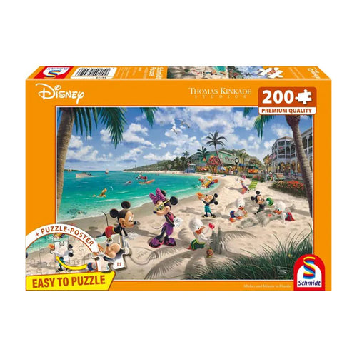Thomas Kinkade: Disney - Mickey & Minnie in Florida - 200 (Puslespil)