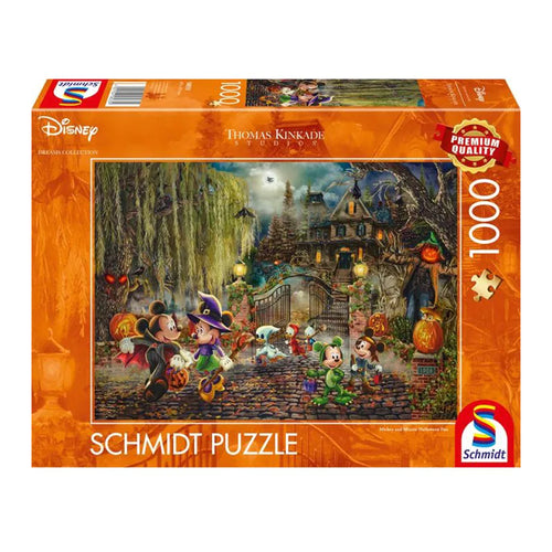 Thomas Kinkade: Disney - Mickey & Minnie Halloween Fun - 1000 (Puslespil)