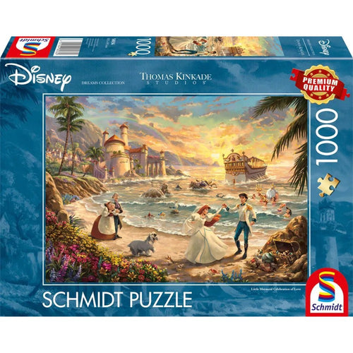 Thomas Kinkade: Disney - The Little Mermaid Celebration of Love - 1000 (Puslespil)