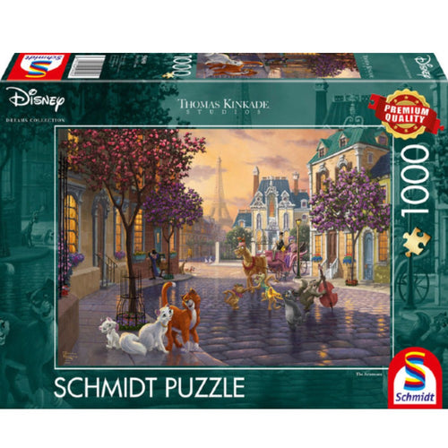 Thomas Kinkade: Disney - The Aristocats - 1000 (Puslespil)