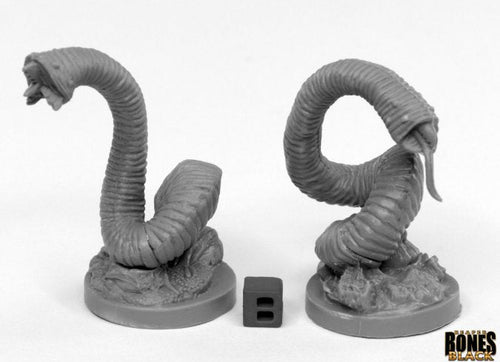Reaper Bones Black - Giant Leeches (2 Stks)