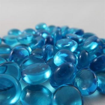 Chessex Glass Gaming Stones - Light Blue (40)