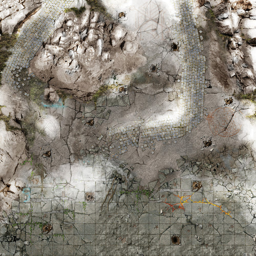 Battle Systems - Frosty Crags Gaming Mat 2x2