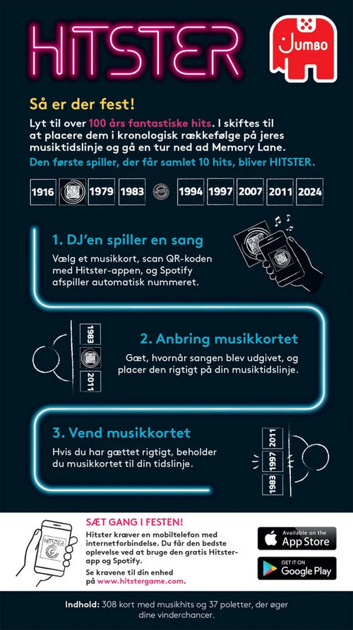 Hitster - the Music Card Game (Dansk)