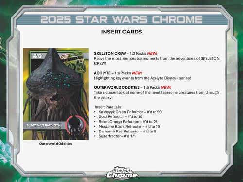 Topps Chrome Star Wars 2025 - Value Box