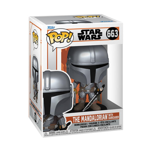 Funko POP! Vinyl: The Mandalorian with Darksaber #663