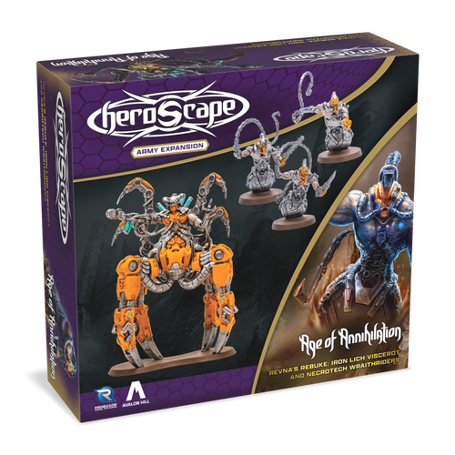 Heroscape: Revna’s Rebuke - Iron Lich Viscerot and Necrotech Wraithriders Army Expansion (Eng)