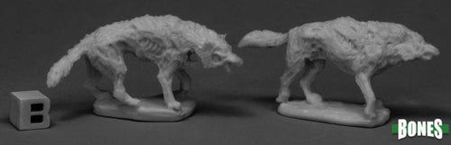 Reaper Bones - Dread Wolves (2 stk)