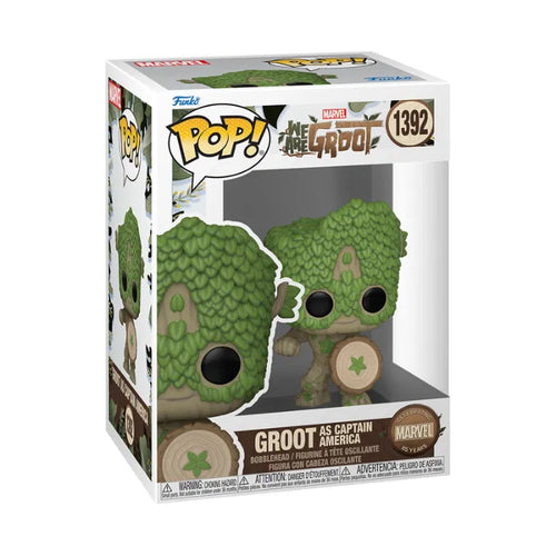 Funko POP! -  Marvel We Are Groot - Groot as Captain America #1392