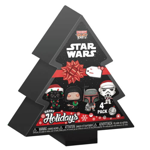 Funko POP Pocket! - Star Wars - Holiday Tree Box 4 Pack