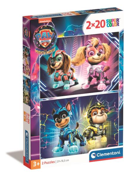 Paw Patrol Puslespil 2 x 20 brikker (Puslespil)