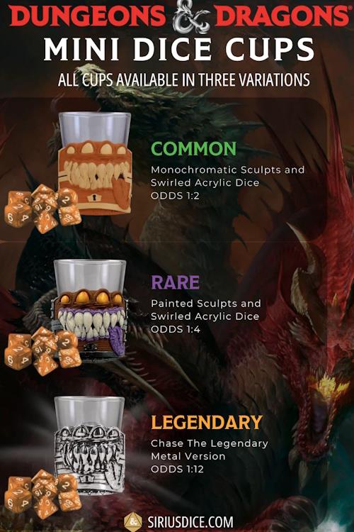 Sirius Dice - Dungeons & Dragons Mini Dice Cups