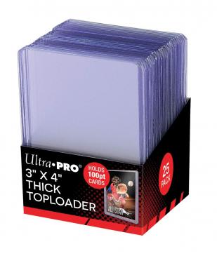 Ultra PRO 3" X 4" Thick 100PT Toploader (25)
