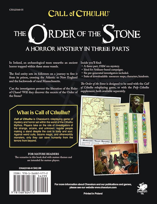 Call of Cthulhu RPG - The Order of the Stone (Eng)