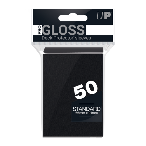 Ultra PRO PRO-Gloss Standard Deck Protector sleeves - Black (50)