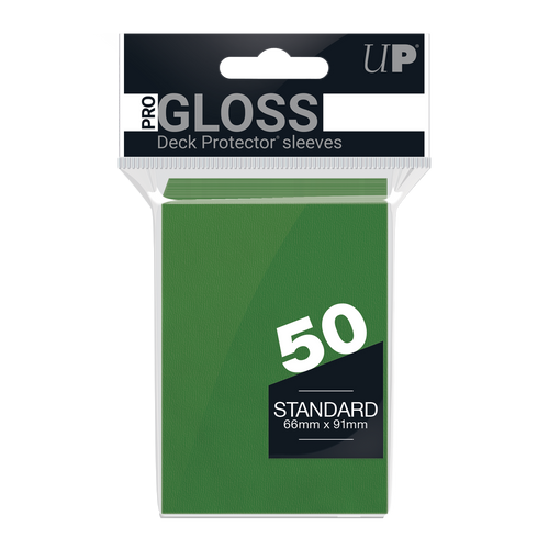 Ultra PRO PRO-Gloss Standard Deck Protector sleeves - Green (50)