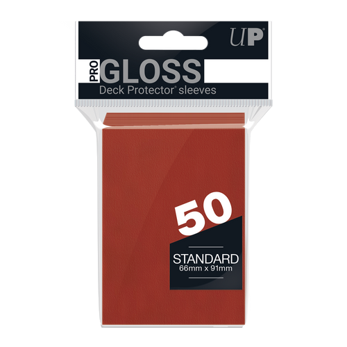 Ultra PRO PRO-Gloss Standard Deck Protector sleeves - Red (50)