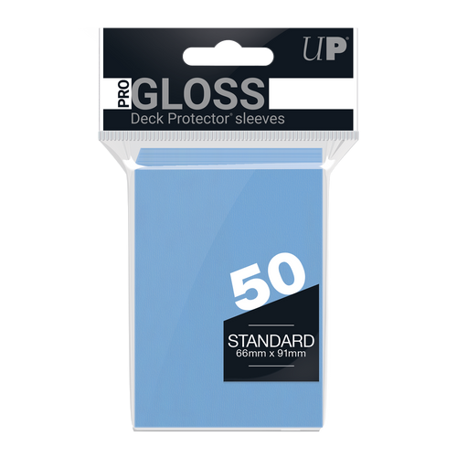Ultra PRO PRO-Gloss Standard Deck Protector sleeves - Light Blue (50)