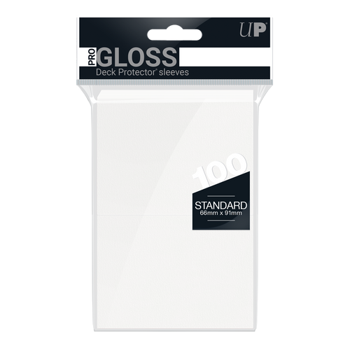 Ultra PRO PRO-Gloss Standard Deck Protector sleeves - White (100)