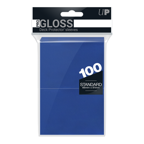 Ultra PRO PRO-Gloss Standard Deck Protector sleeves - Blue (100)