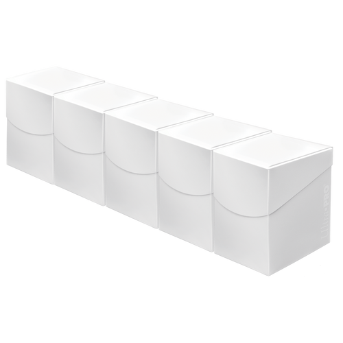 Ultra PRO Eclipse PRO 100+ Deck Box Bundle (5-pack) - Arctic White
