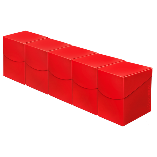 Ultra PRO Eclipse PRO 100+ Deck Box Bundle (5-pack) - Apple Red