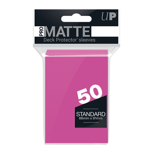 Ultra PRO PRO-Matte Standard Deck Protector sleeves - Bright Pink (50)