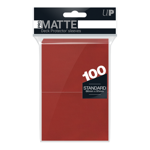 Ultra PRO PRO-Matte Standard Deck Protector sleeves - Red (100)