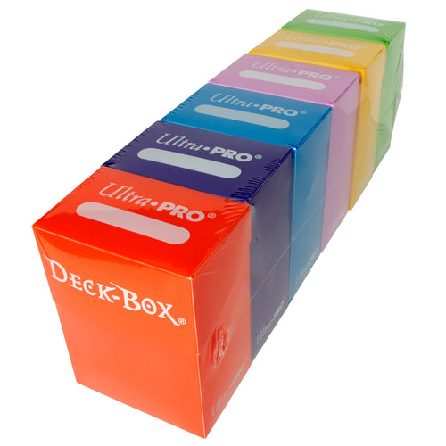 Ultra PRO Deck Box Bundle (6-pack) - Orange, Purple, Blue, Pink, Yellow, Green