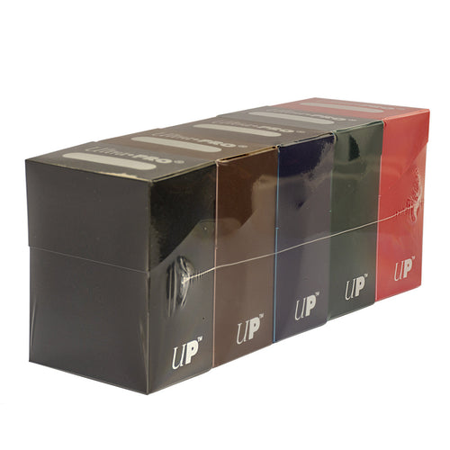 Ultra PRO Deck Box Bundle (5-pack) - Blue, Green, Black, Red, Brown