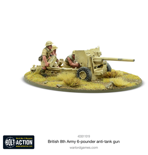 Bolt Action: British 8th Army - 6 pounder ATG (Eng)