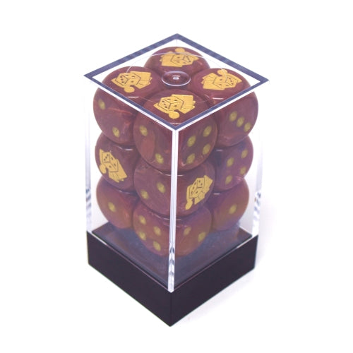 Spilforsyningen terningesæt - Burgundy rød