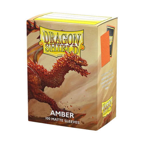 Dragon Shield: Standard Matte Sleeves (100) - Amber