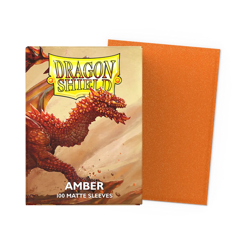 Dragon Shield: Standard Matte Sleeves (100) - Amber