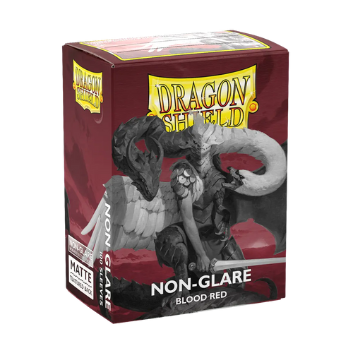 Dragon Shield: Matte Non-Glare Sleeves (100) - Blood Red