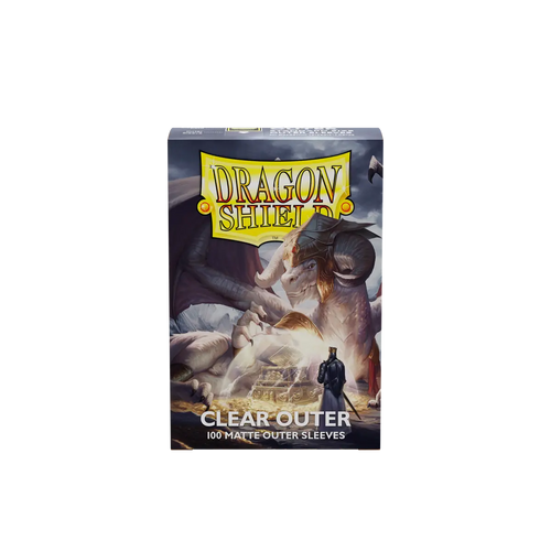 Dragon Shield - Standard Size Outer Sleeves - Matte Clear (100 Sleeves)