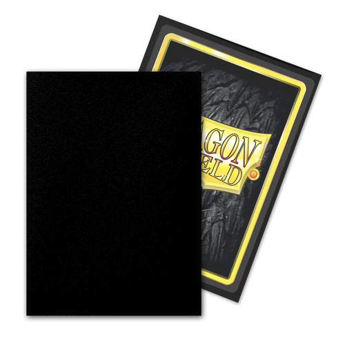 Dragon Shield - Standard Size Outer Sleeves - Matte Black (100 Sleeves)