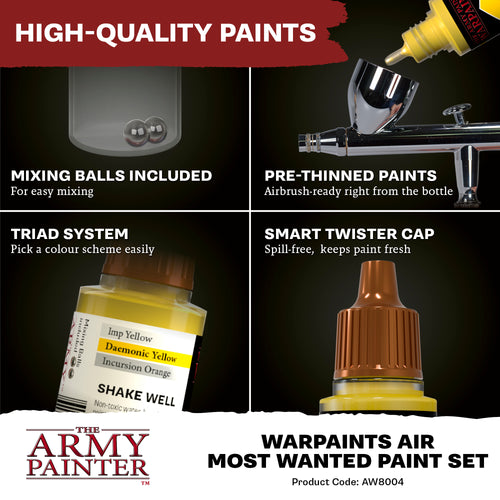 Army Painter: Warpaints Air Most Wanted Paint Set