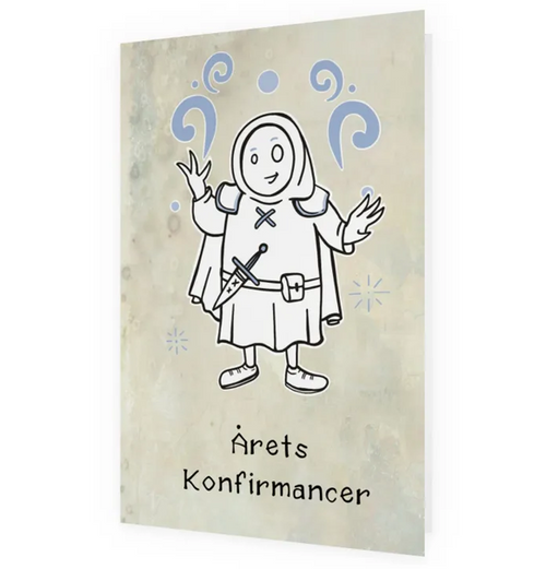 Postkort: Årets Konfirmancer (med kuvert)
