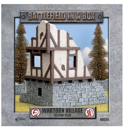 Battlefield in a box: Wartorn Village - Medium Ruin