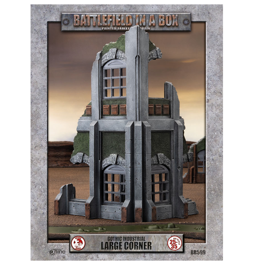 Battlefield in a box: Gothic Industrial Ruins - Large Corner