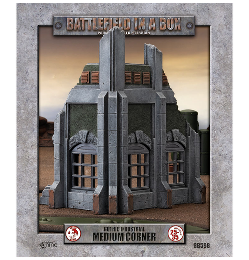 Battlefield in a box: Gothic Industrial Ruins - Medium Corner