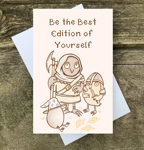 Postkort: Be the Best Edition of Yourself (med kuvert)