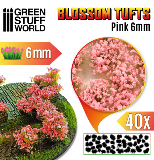 Green Stuff World: Blossom Tufts - Pink (6mm)
