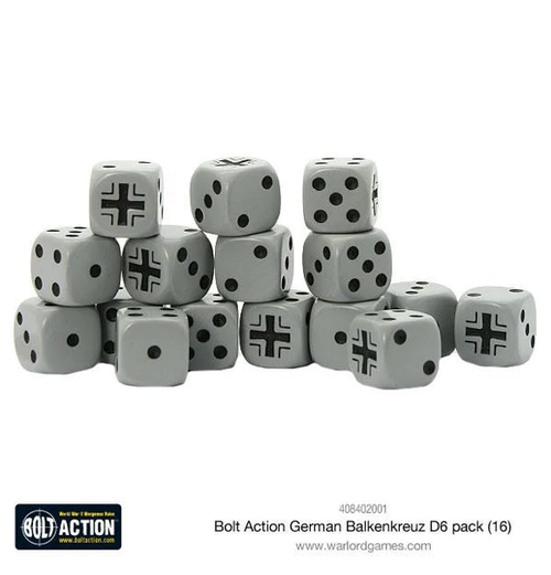 Bolt Action: German Balkenkreuz - D6 Dice Set (Eng)