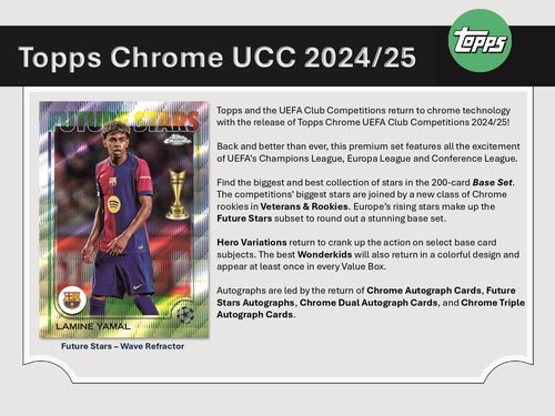Topps Chrome UEFA Club Competitions 2024/25 - Value Box