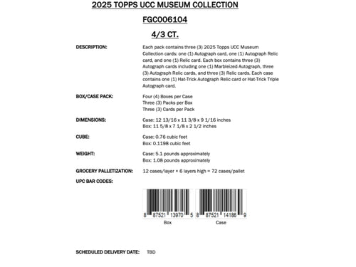 Topps Museum Collection UEFA Club Competitions 2024/25 - Hattrick box