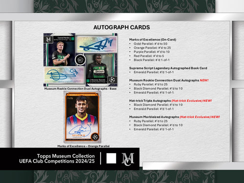 Topps Museum Collection UEFA Club Competitions 2024/25 - Hattrick box