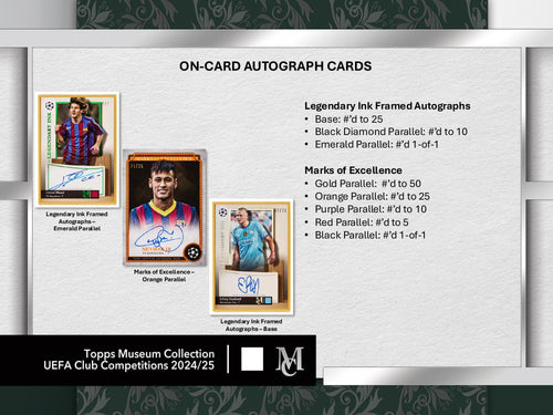 Topps Museum Collection UEFA Club Competitions 2024/25 - Hobby box